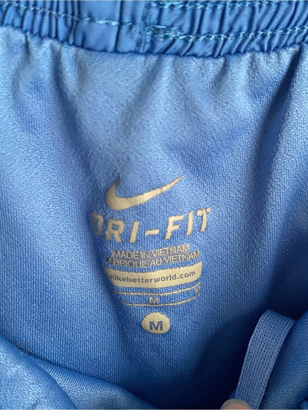 Nike Drifit Shorts Blue Red Trim M - Picture 3 of 3